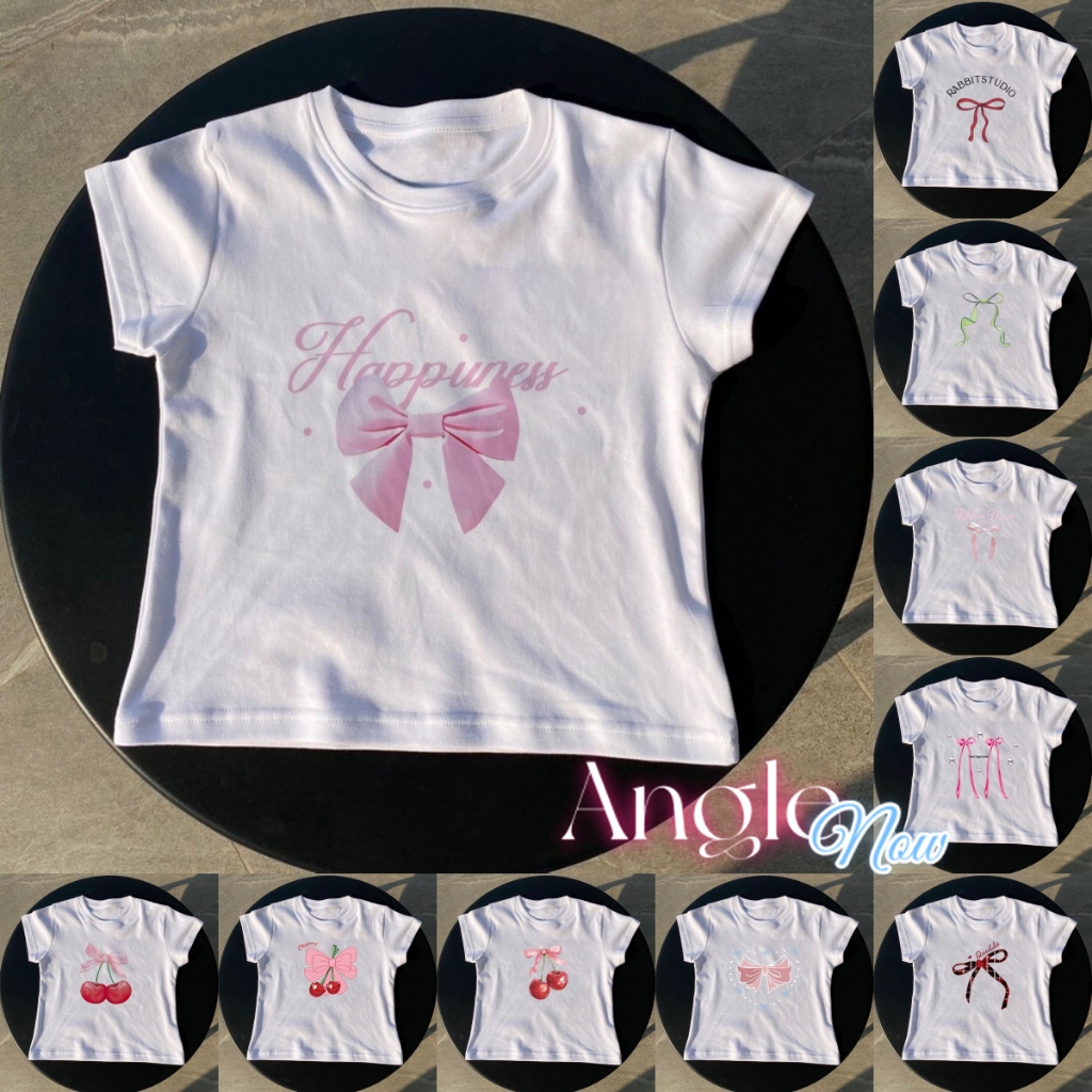 （จัดส่งตลอด 24 ชั่วโมง）Angle Official เสื้อbaby tee ทรงเข้ารูปselflove baby selflove