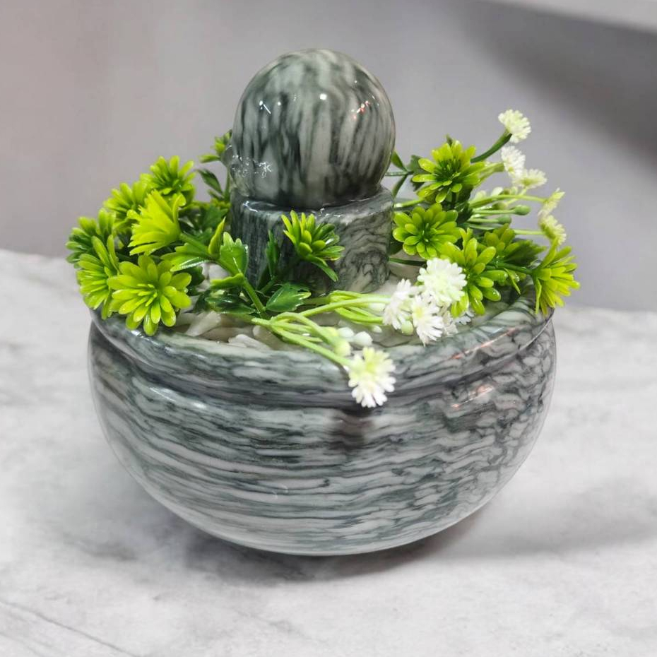 หินหมุนเสริมฮวงจุ้ย( ขนาดกะทัดรัด อ่าง15cm ลูกหินหมุน4cm) - รูปที่ 5