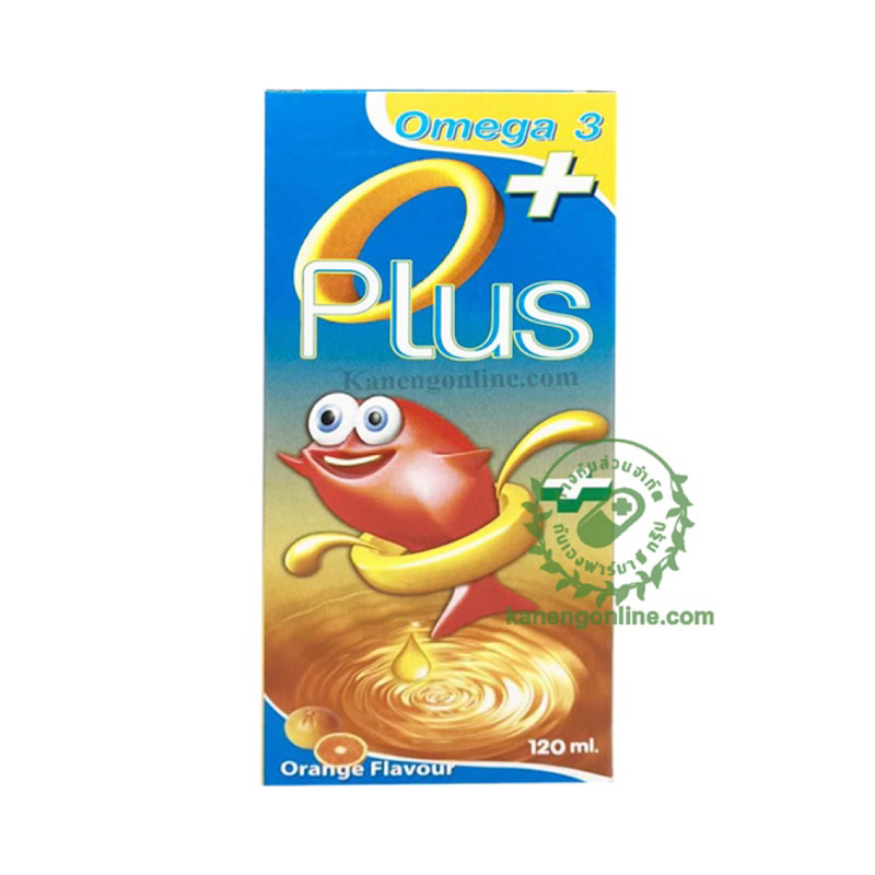O-plus วิตามิน รสส้ม,รสน้ำผึ้งมะนาว ทานง่าย น้ำมันปลา Omega3 โอเมก้า3 บำุรงร่างกาย สมอง เจริญอาหาร เด็ก 120ml