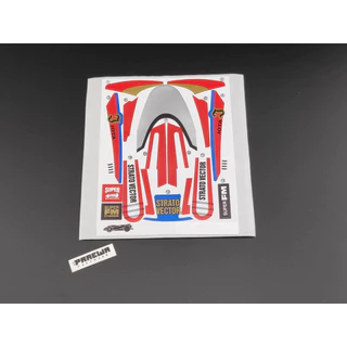 [ครบ 12สี + ฟรี Sticker ♡] บอดี้ Strato Vector ร่างทอง สีพื้น สีใส - Strato Vector Body Kit for Super FM Chassis