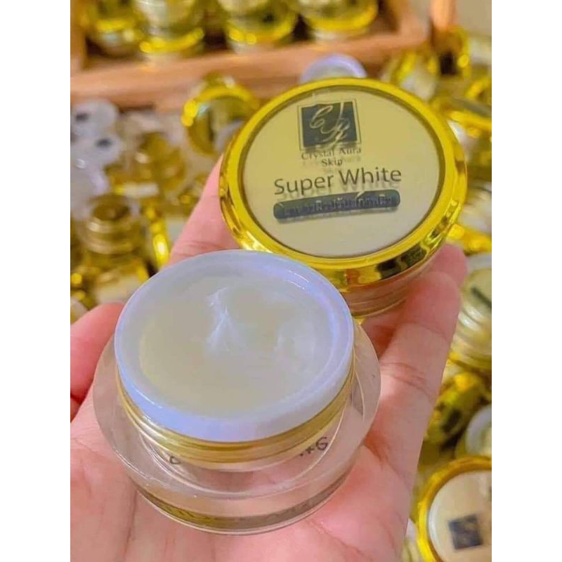 ✅พร้อมส่ง ครีมปรับสภาพผิวซุปเปอร์ไวท์|ขนาด15g|CrystalAuraSkin|คริสตัลออร่า