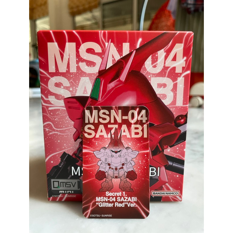 QMSV Mini MSN-04 SAZABI (Secret1) Glitter Red 🔥โคดลด30%กดตอนเที่ยงคืน
