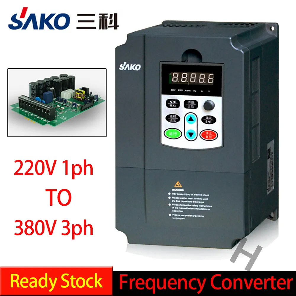 SAKO SKI670 INPUT 1 เฟส AC 220V OUTPUT 3 เฟส 380V MINI VFD MINI VFD อินเวอร์เตอร์ ตัวแปรความถี Frequ