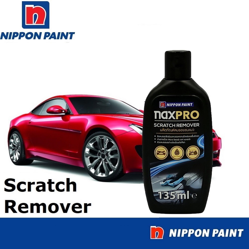 ใหม่ ลบรอยขนแมวและรอยขีดข่วน Naxpro Scratch Remover 135 มล. ช่วยลบรอยขีดข่วน รอยขนแมว รอยถลอก คราบสน