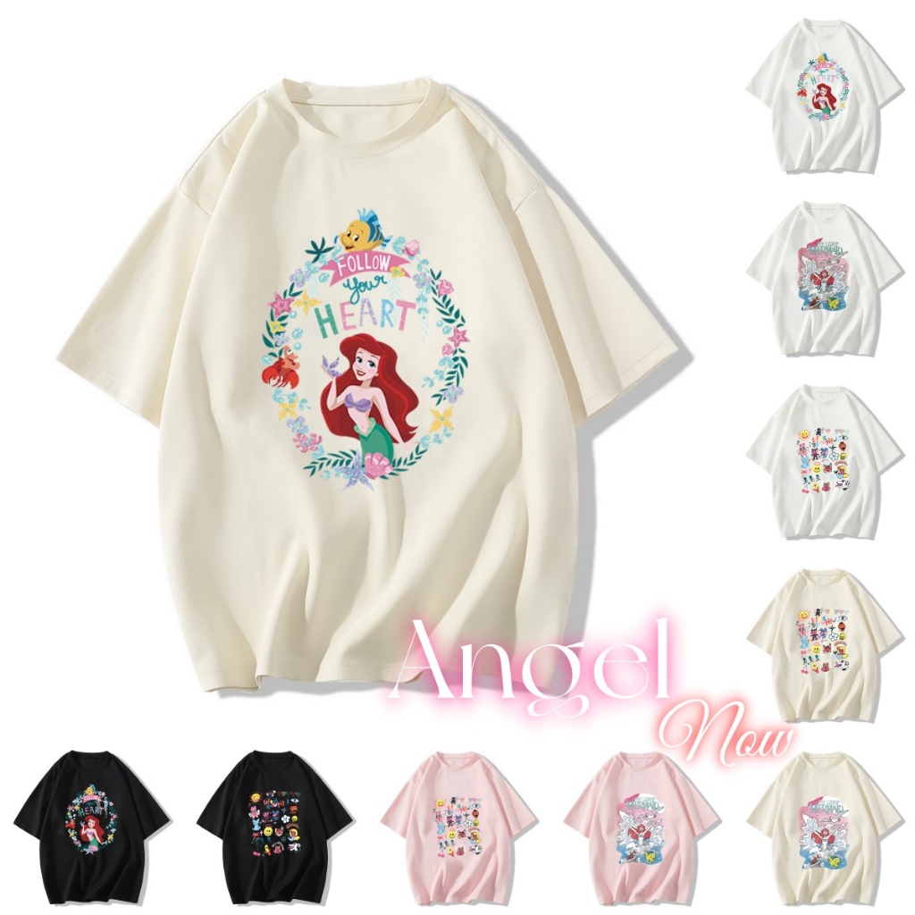 (จัดส่งตลอด 24 ชั่วโมง)  เสื้อยืดคอกลมสีขาว oversize ผ้าคอตตอน 100% แมวน่ารัก ใส่สบายๆ สไตล์เกาหลี #0385