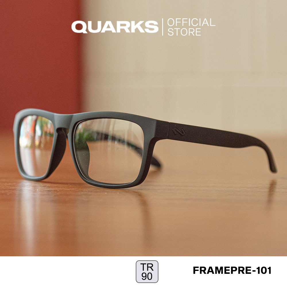 กรอบเฟรมแว่นตา QUARKS FRAMEPRE101 เฟรมวัสดุ TR90 พรีเมี่ยมเกรด เฟรมยืดหยุ่น ดัดงอได้