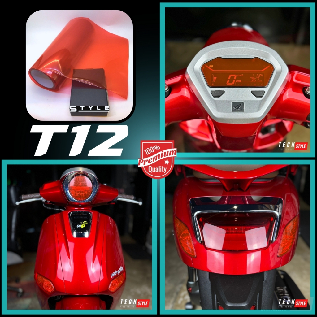 ฟิล์มกันรอย Giorno 125 cc มีให้เลือก 14 สี ฟิล์ม 3 ชั้น เกรด Premium - รูปที่ 6