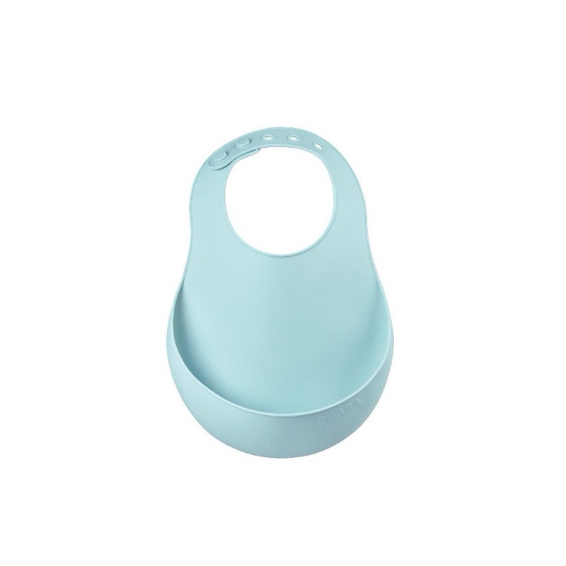 BEABA ถาดกันเปื้อนซิลิโคน Silicone Bib - Airy Blue