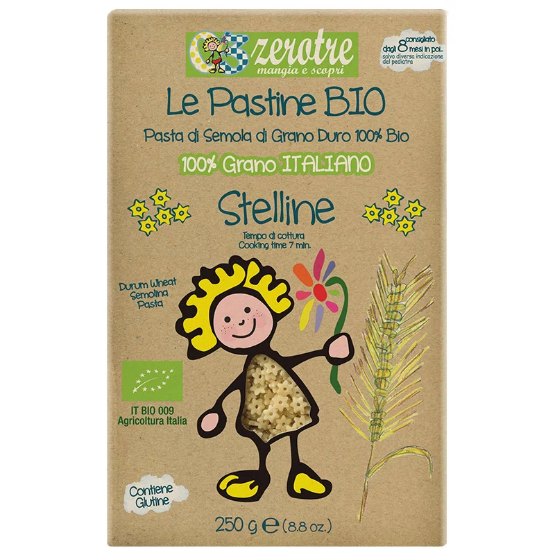 RUSTICHELLA - PASTA BIO SEMOLA STELLINE 250G