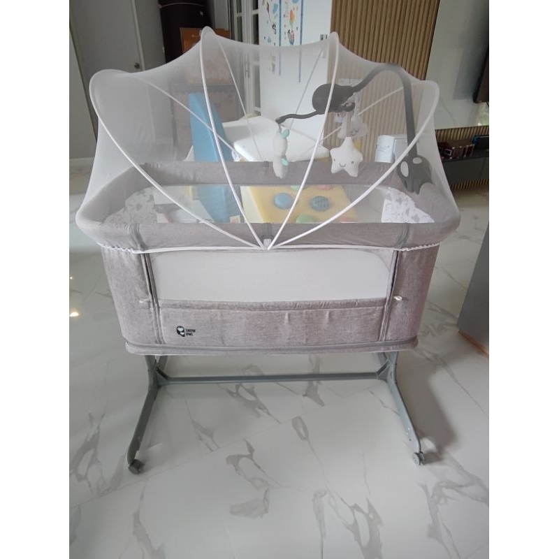 SNOW OWL BABY BEDSIDE CRIB All in One เตียงนอนสำหรับเด็กแบบ All in One สินค้ามือ2 สภาพใหม่