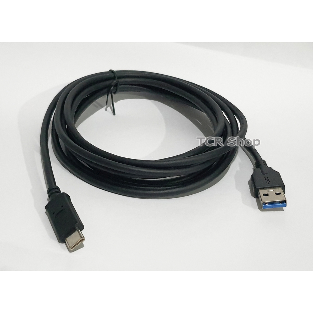 USB TO USB C CABLE (2,3,5M) TYPE C สายชาร์จ สายดาต้าข้อมูล สำหรับอุปกณ์ กล้อง โทรศัพท์ box hdd