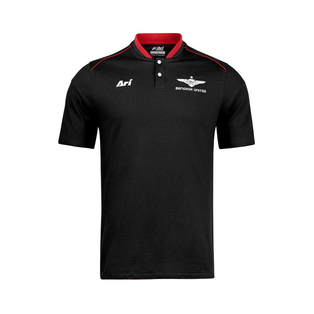 โปโลสี ดำ ACL COLLARLESS POLO TRUE BANGKOK UNITED 2024/25