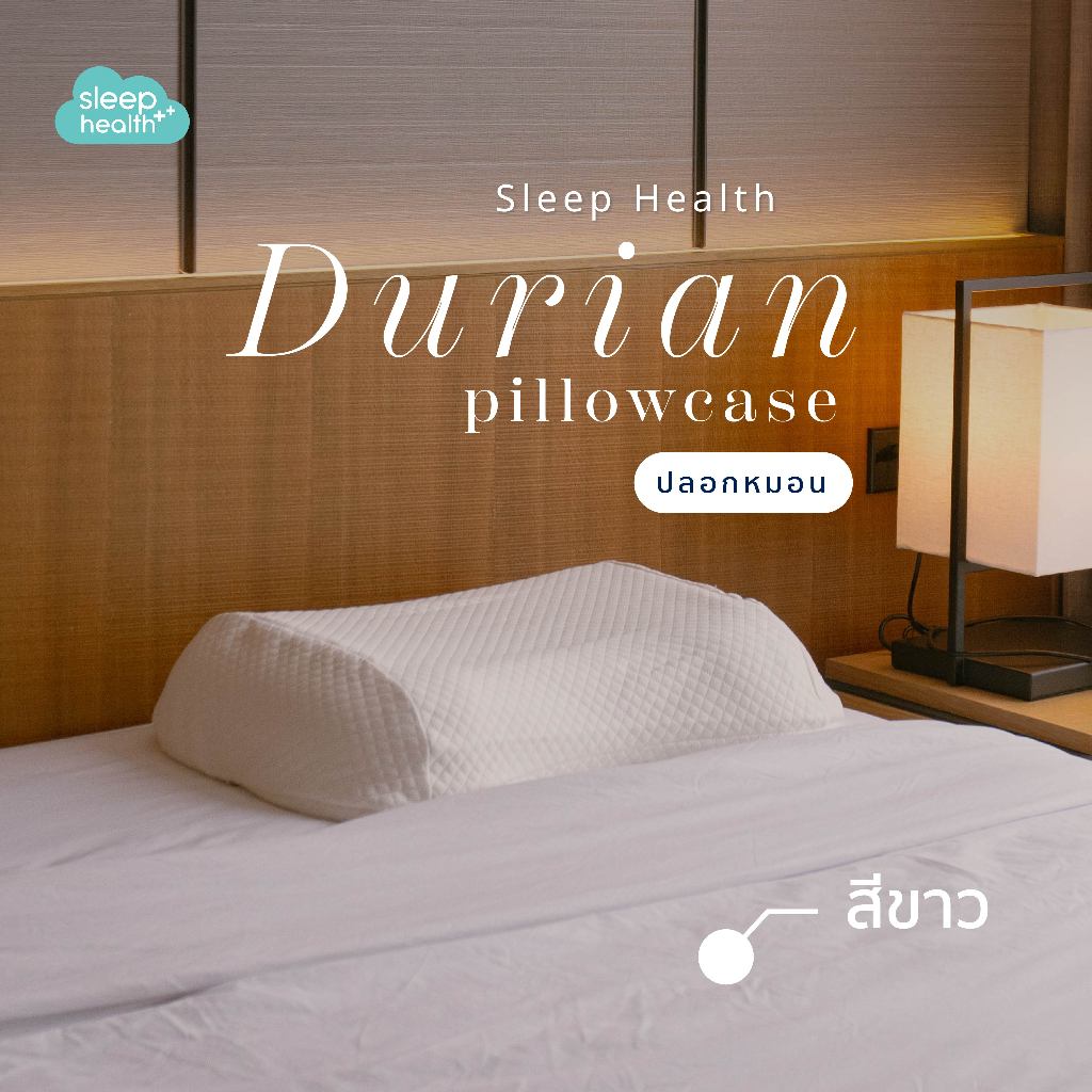 Sleephealth ปลอกหมอนยางพาราผู้ใหญ่ สีขาวนวล Sleep Health รูปที่ 4