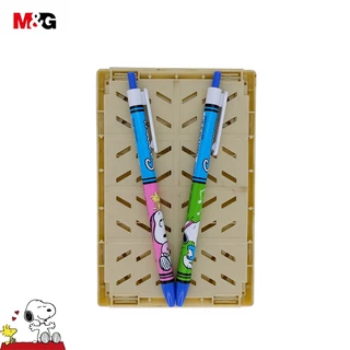 M&G SBP46433 ปากกาลูกลื่นกด Snoopy สีน้ำเงิน 0.5 มม ปากกาเจล หมึกสีน้ำเงิน ลวดลายน่ารัก