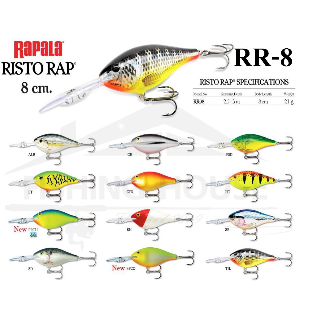 ราพาล่าริสโต้8 RR-8 RAPALA RISTO RAP RR8