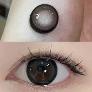 UYAAI 【0°-600°】คอนแทคเลนส์สี บิ๊กอาย คอนแทคเลนส์ ตาโต นิตยสาร 14.2/14.5 mm cool black color บิ๊กอาย คอนแทคเลนส์รา