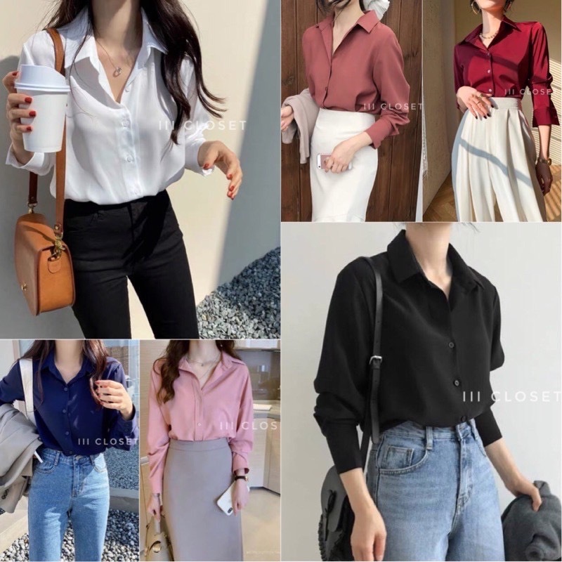 เสื้อเชิ้ต  อก 40" lll Size L lll IT022 แขนยาว กระดุมหน้า รุ่นคลาสสิคตลอดกาล ผ้าไหมอิตาลี ผ้าดี สวมใส่สบาย