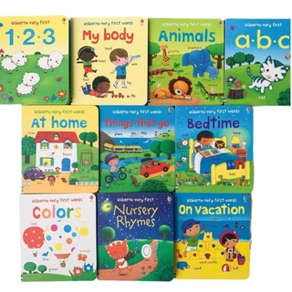 (พร้อมส่ง) Usborne Very first words เซ็ตหนังสือเสริมทักษะภาษาอังกฤษ เซ็ต 10 เล่ม