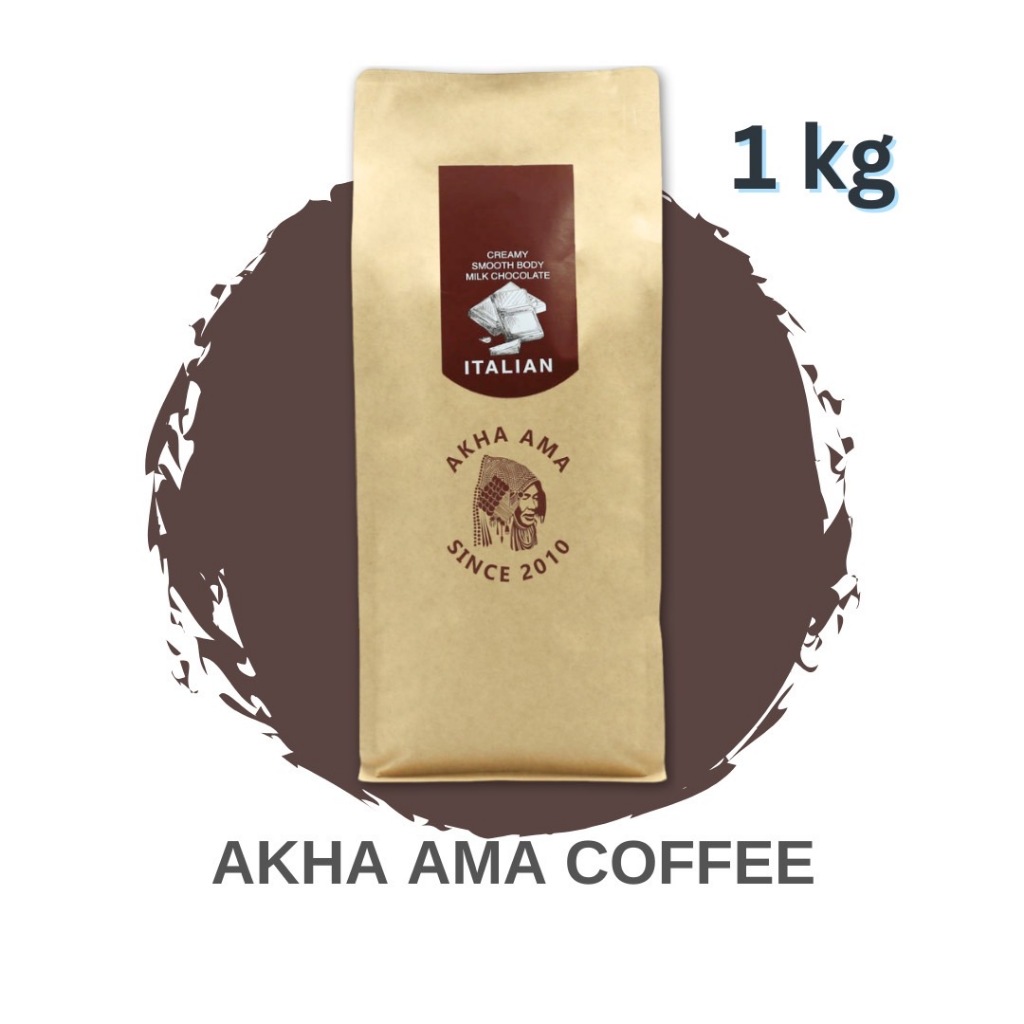 AKHA AMA COFFEE กาแฟ อาข่า อ่ามา : ITALIAN เมล็ดกาแฟคั่ว อาข่า อาม่า (คั่วกลาง/Medium 1 kg)