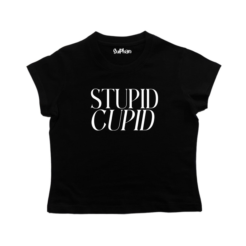 💥chicchi.cshop | เสื้อยืดbabytee ลายstupid น่ารักมาก ใส่สบาย พร้อมส่ง