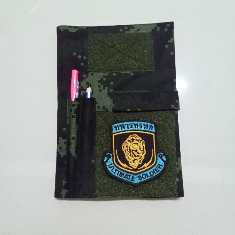 สมุดลายพราง A5 หนา  250หน้ากระดาษถอดเเปลี่ยนสมุดปกหนาบางได้ทุกอนย่าง