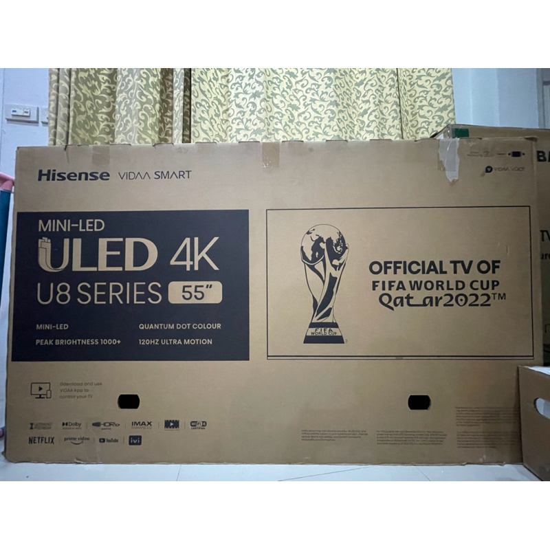 ทีวี Hisense 55U8H VIDAA UHD Mini LED (55", 4K, Smart) รุ่น 55U8H _ B Grade ลด 40% - 60%