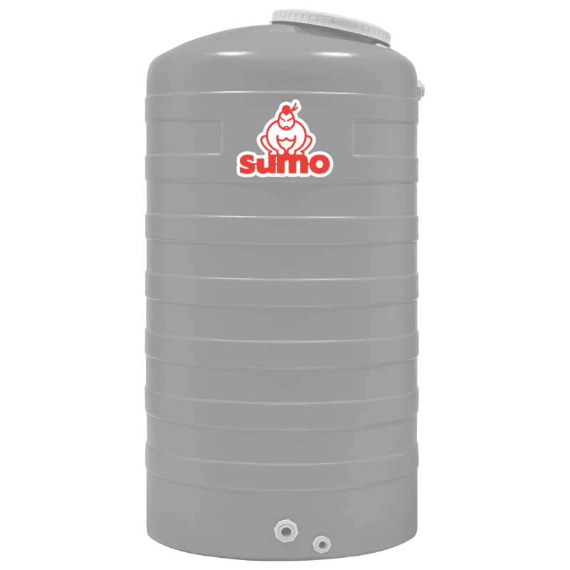 ถังเก็บน้ำบนดิน SUMO สีสโมกกี้ เกรย์ และสีลีฟ กรีน1000L