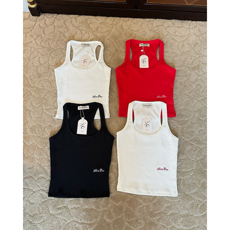 LOVECHU - CLASSIC TANK TOP เสื้อกล้ามผ้าร่อง