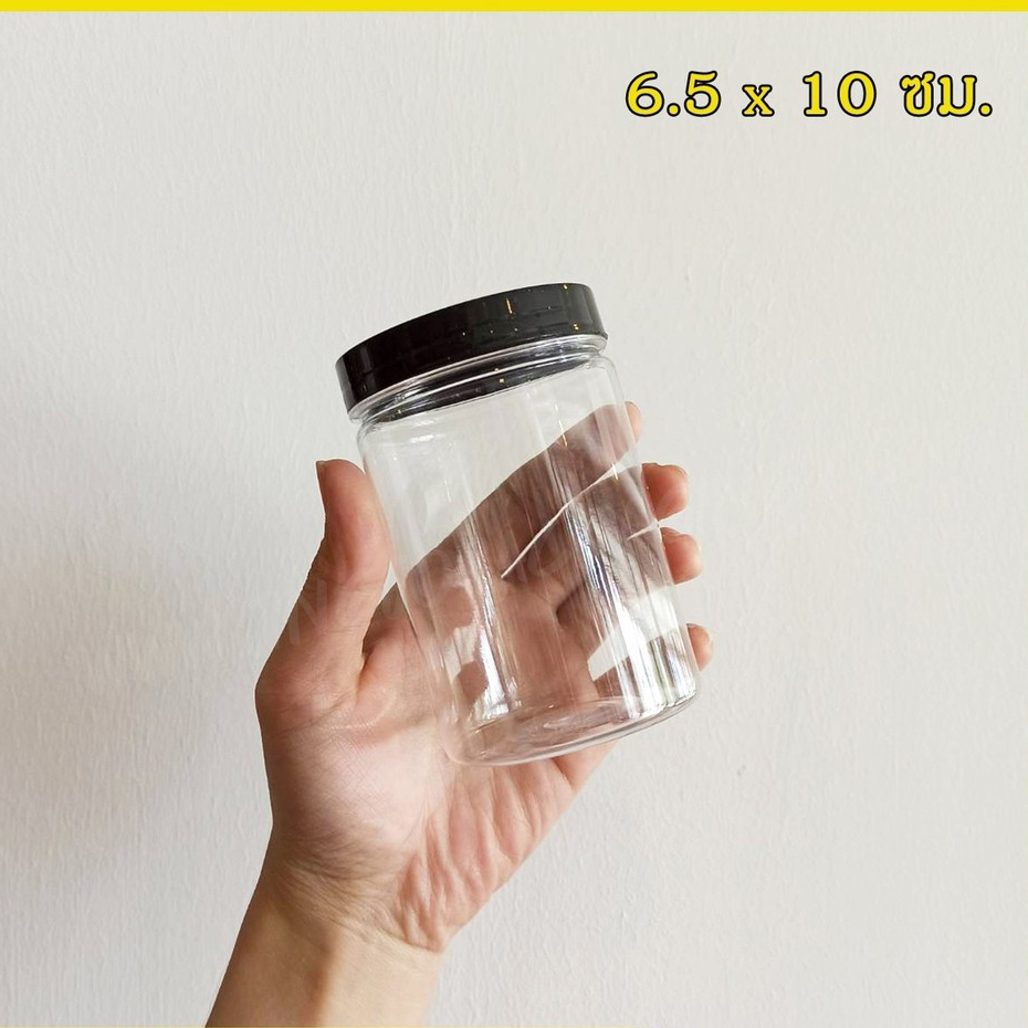 กระปุกพลาสติกใส PET ฝาเกลียวสีดำ 30g และ 40g