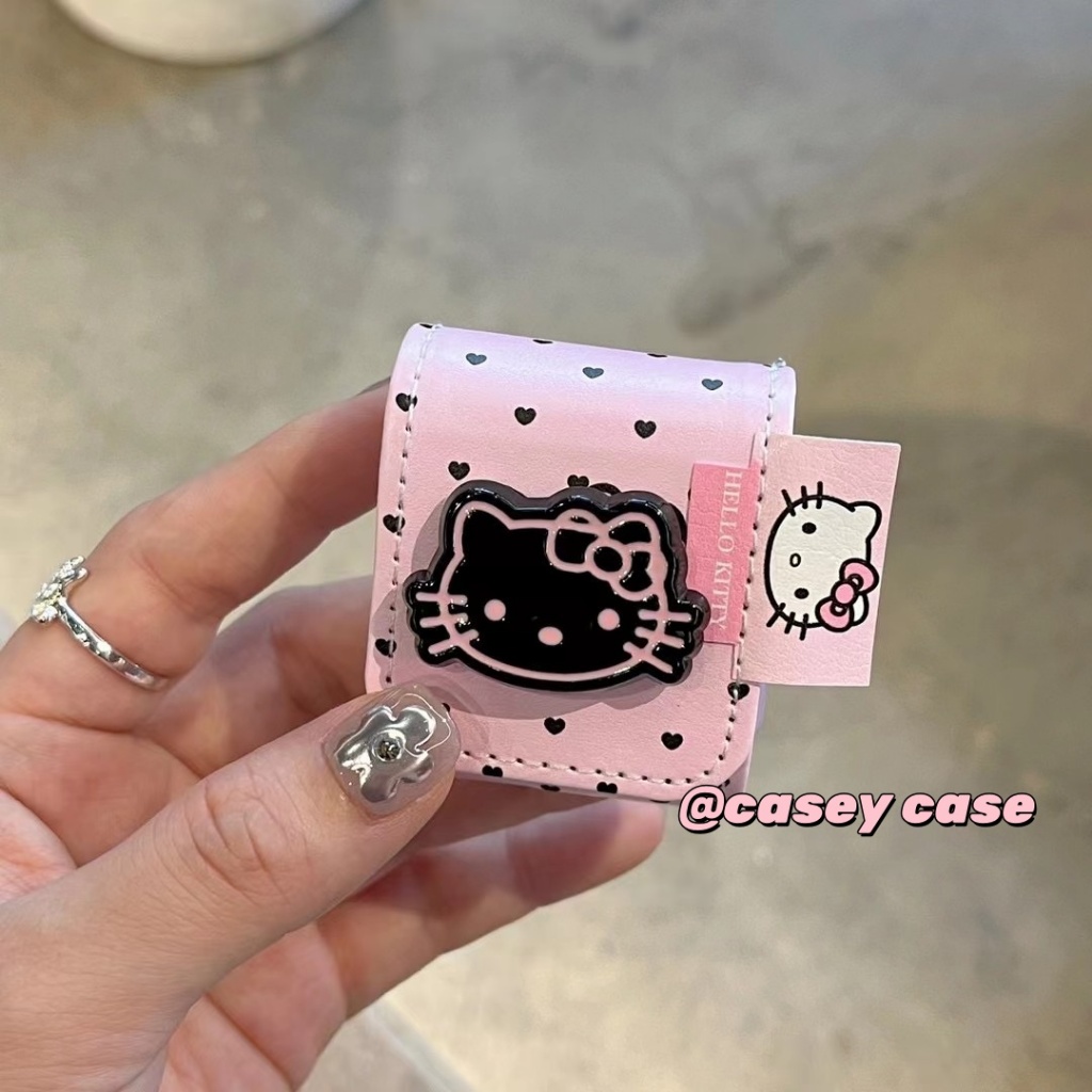 【ส่งจากไทย】มาใหม่ หนัง สีชมพู hello kitty cute เคส สำหรับ Airpods 1/2 Airpods3 Airpods pro Airpods pro 2 gen1/gen2/gen3