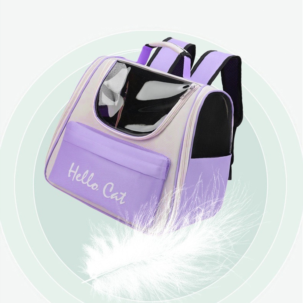 【CAT&DOG】กระเป๋าแมวกระเป๋าหมา เป้แคปซูลอวกาศ สำหรับใส่สัตว์เลี้ยง แบบพกพา กระเป๋าสัตว์เลี้ยงระบายอากาศในแนวทแยง - รูปที่ 4