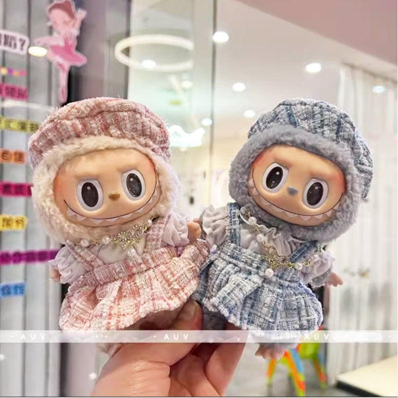 [พร้อมส่ง] ชุด labubu v2 ชุดกระโปรงน่ารักๆ หลากหลายแบบ ชุดบู้ v1/v2(เสื้อผ้าเท่านั้น）