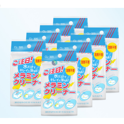 ฟองน้ำทำความสะอาด ฟองน้ำเมลามีน❄️ฟองน้ำมหัศจรรย์ ราคาถูก ขนาด 6X10X2 เซนติเมตร นุ่ม ขัดง่าย tc99