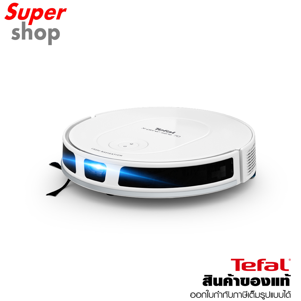 Tefal หุ่นยนต์ดูดฝุ่น พร้อมถูพื้น X-PLORER SERIE 70 รุ่น RG8477WH