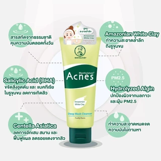 เมนโทลาทั่ม แอคเน่ส์ แบล็คเฮด แอนด์ ออย คอนโทรล วอช 100 กรัม MENTHOLATUM ACNES BLACKHEAD & OIL CONTROLLING WASH 100 G.
