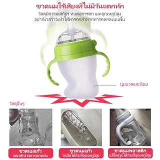🚚สต็อกไทย ส่งไว 24 ชม ขวดนมเด็ก 150ml - 300ml ซิลิโคนขวดนมทารกแรกเกิดบีบขวดนม 0-12เดือน จุกนมหลอก จุกนม จุกหลอก ปิดจุกนม