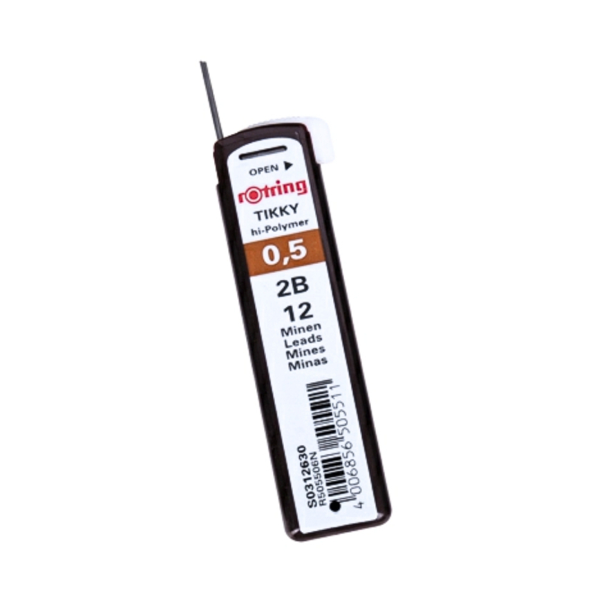 Rotring رصاص أقلام 2B ‏0.5 مم Tikky (عبوتان) — صورة 3