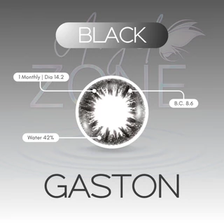 Angel Zone คอนแทคเลนส์ รุ่น Gaston Black 14.2 (รองรับสายตาปกติและค่าสายตาสั้น -0.50 ถึง -7.00)