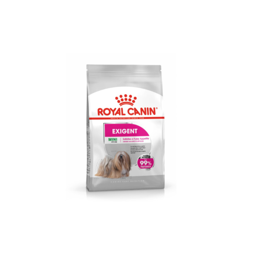 ROYAL CANIN MINI EXIGENT 1 และ 3 kg อาหารสุนัขโต พันธุ์เล็ก ช่างเลือกอาหาร ชนิดเม็ด