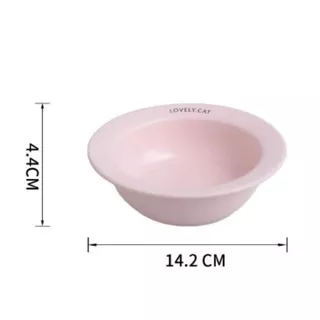 Restock ชามเซรามิค Lovely อาหารแมว ชามแมว จานอาหารสัตว์เลี้ยง เซรามิก Bowl