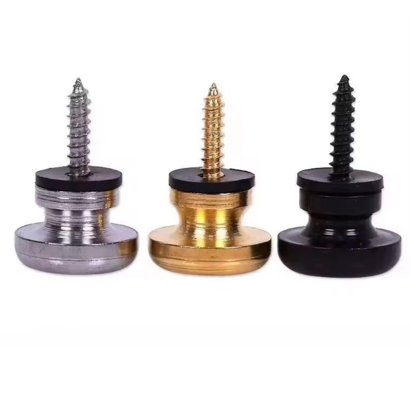 สกรูล็อกสายคล้องกีตาร์ น็อตหูหิ้ว สี ทอง เงิน ดำ นำไปใช้กับ สายหิ้วลำโพงบลูทูธ อื่นๆ - รูปที่ 2