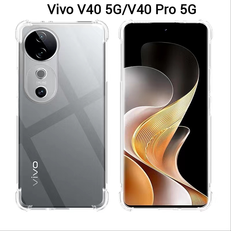 Vivo V40Pro(พร้อมส่งในไทย)เคสTPUใสกันกระแทกแบบคลุมกล้องVivo V40 5G/Vivo V40 Pro 5Gตรงรุ่น