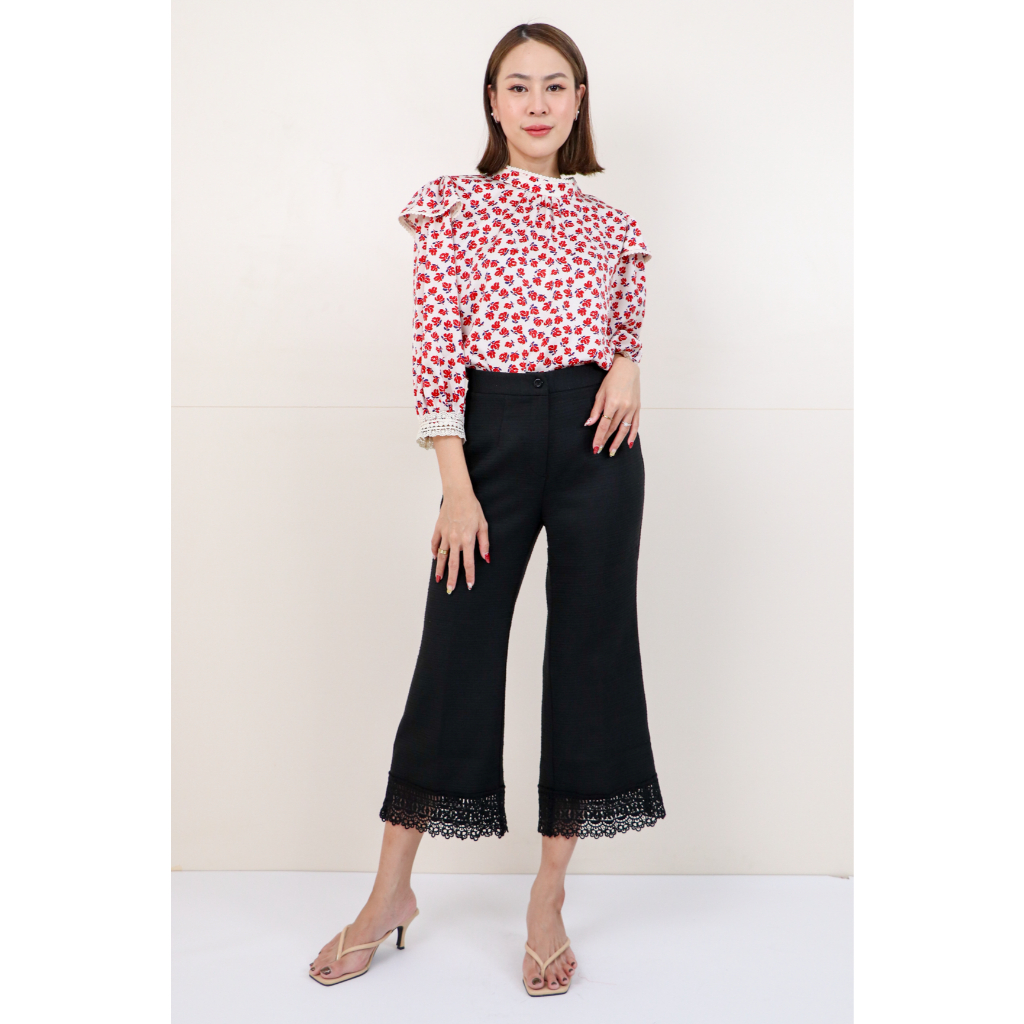 iiMK กางเกงขายาว BELL FLARE PANTS WKL342