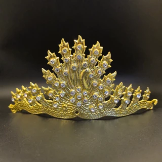Vintage jewelry กะบังหน้าเครื่องประดับผม มงกุฎชุดไทยเพชร มงกุฎ
