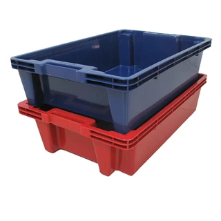 แพ็ค 15-20 ใบ ลังพลาสติก ขนาด 36.0 x 53.5 x 14 cm. เกรด A HDPE เบอร์ 419