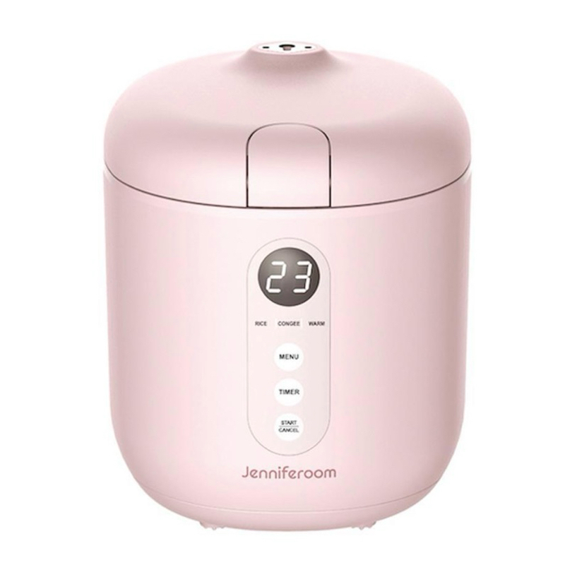 พร้อมส่ง/ของเเท้🍚🩷 Jenniferoom Macaron Rice Cooker (pink) หม้อหุงข้าวไฟฟ้า ขนาดความจุ 0.8 ลิตร สีชมพู