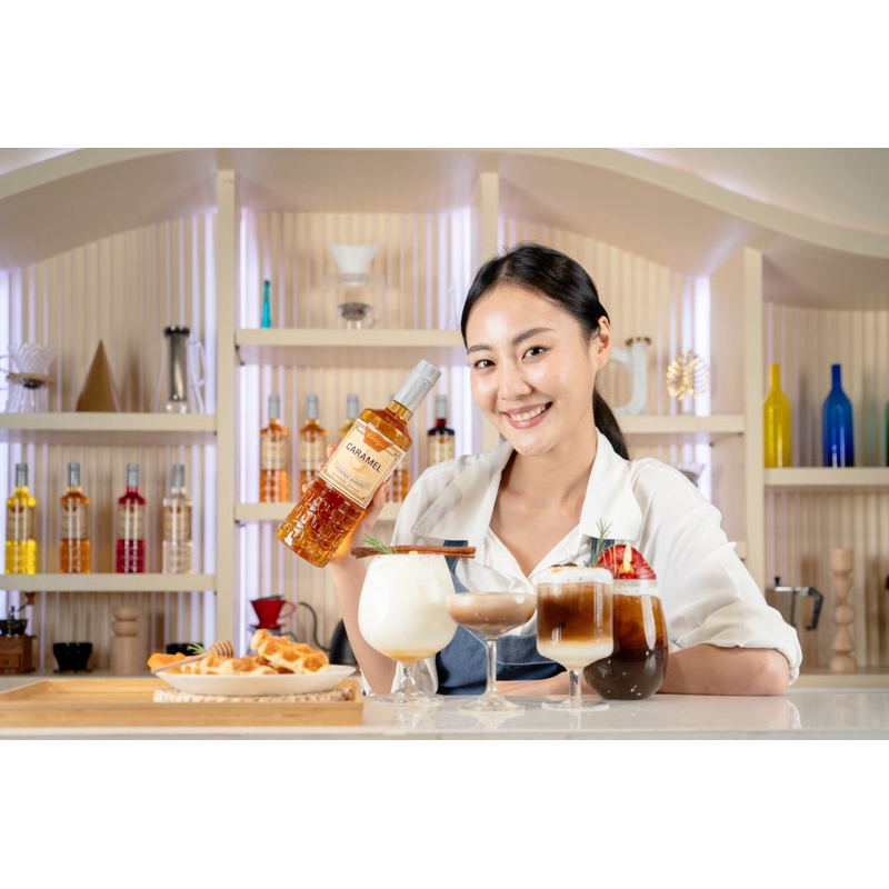 บิงโกไซรัป คาราเมล ขนาดทดลอง 250 มล. [ BINGO Syrup Caramel 250 Ml. ]