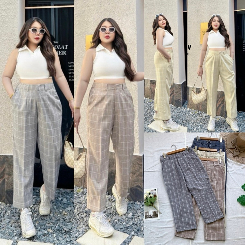 ✅เข้าเพิ่ม พร้อมส่งค่า/LC/ กางเกงสาวอวบ กระบอกเล็ก ขาเบิ้ล #เสื้อผ้าไซส์ใหญ่ สาว อ้วน พลัสไซส์