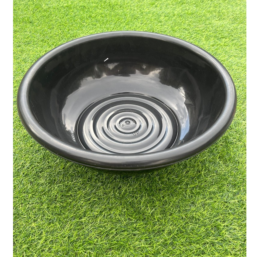รถเหยียบไม่มีทางแตกรับประกัน กะละมังพลาสติกสีดำ ใช้สำหรับซักผ้า แบบทรงมังกลม กะละมัง กะละมังดำ