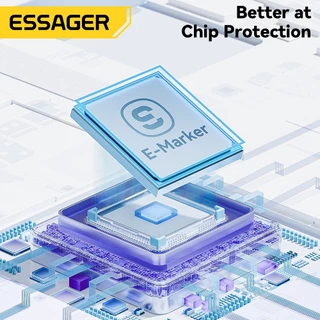 Essager PD 100W ชาร์จเร็วสุด Type-C เป็นType-C มีชิป E-Marker ในตัว ชาร์จเร็วไม่เสียหายมือถือ